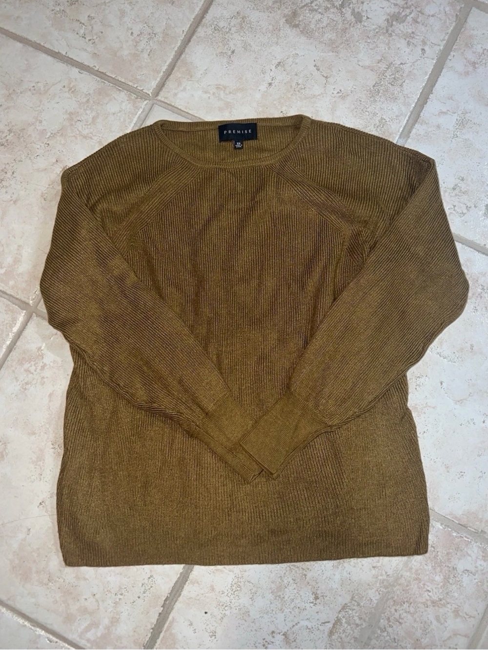 Women’s Premise Mustard Yellow Long Sleeve Sweater Size XS